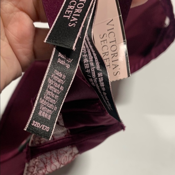 Victoria’s Secret - 32D - 7133 Elegant Lace Bra in Burgundy - Picture 8 of 10